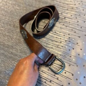 Western Faux Leather Belt S/M